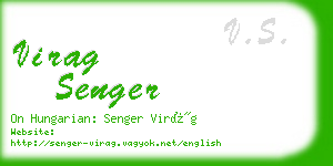 virag senger business card